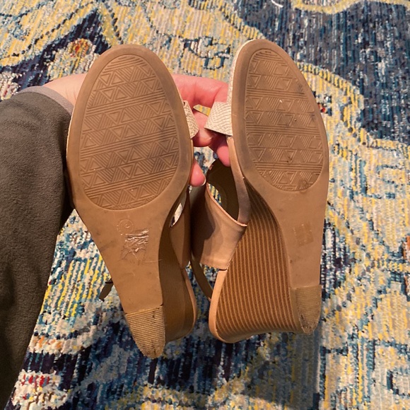 CL by Laundry Nude Wooden Wedge Heels - Picture 6 of 6